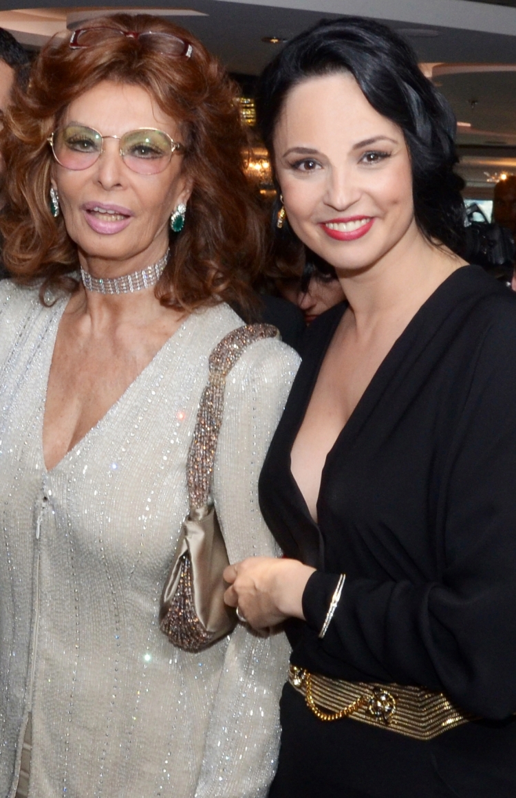 Andreea Marin Banica si Sophia Loren